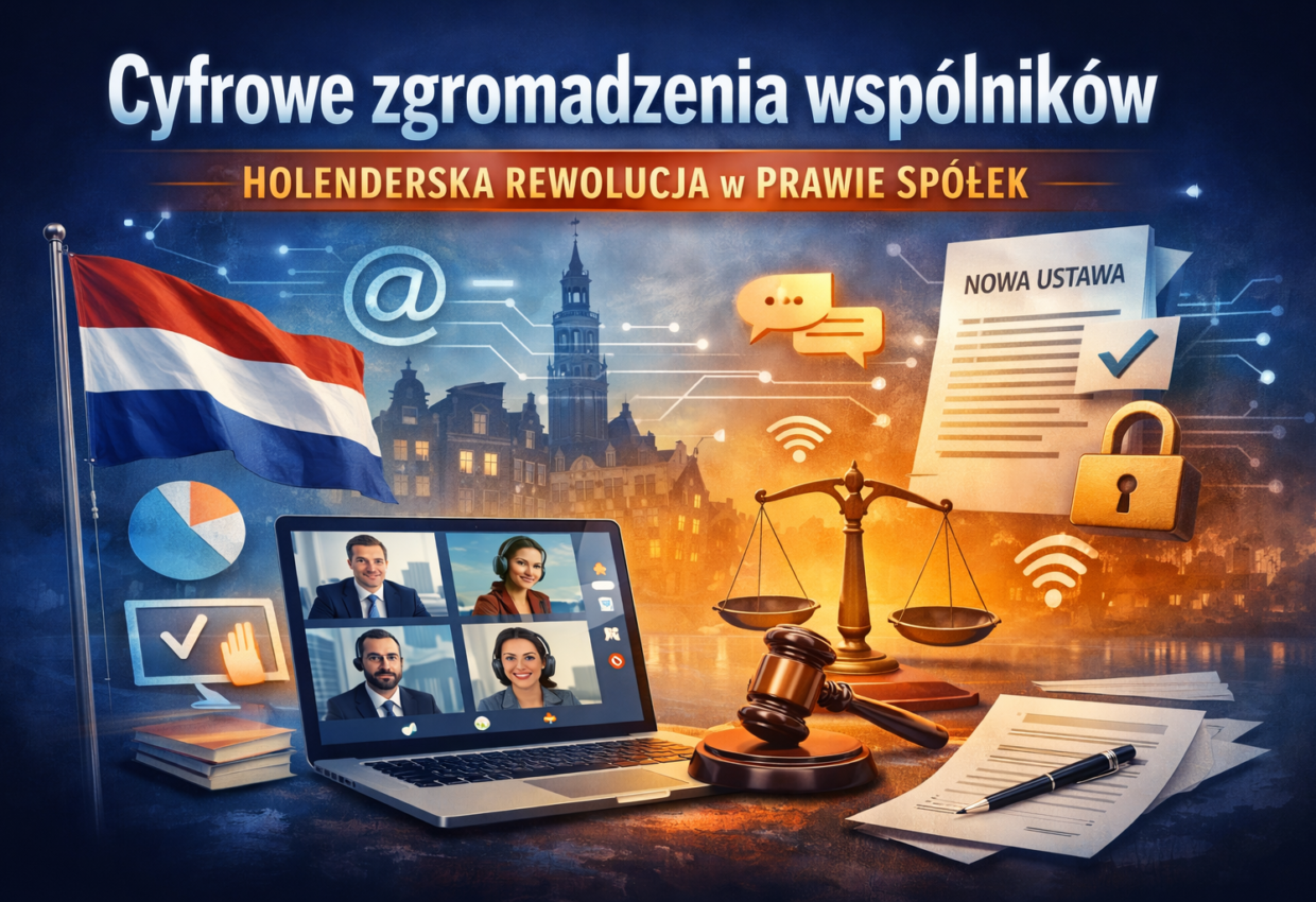 Cyfrowe zgromadzenia wspólników spółki BV – holenderska rewolucja w prawie spółek